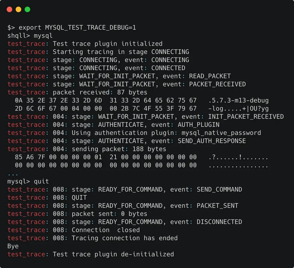 Test debug